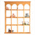 16 COMPARTMENT WOOD WALL CURIO