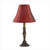 BURGUNDY SHADE TABLE LAMP